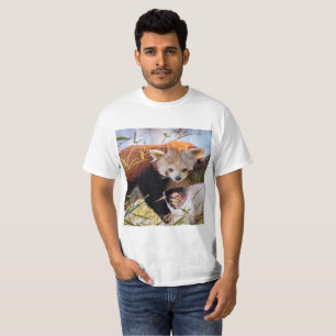 Camiseta Pantaninha vermelha preguiçosa