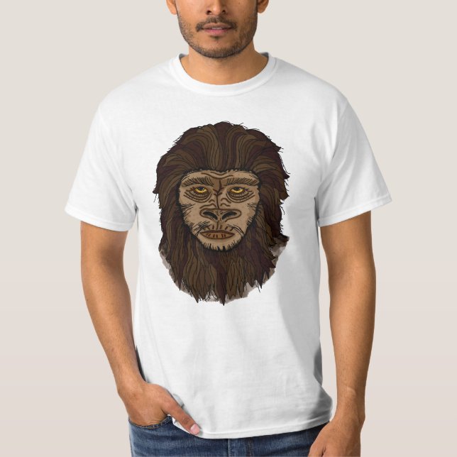 Camiseta Pântano Bigfoot desenhado à mão Ape (Frente)