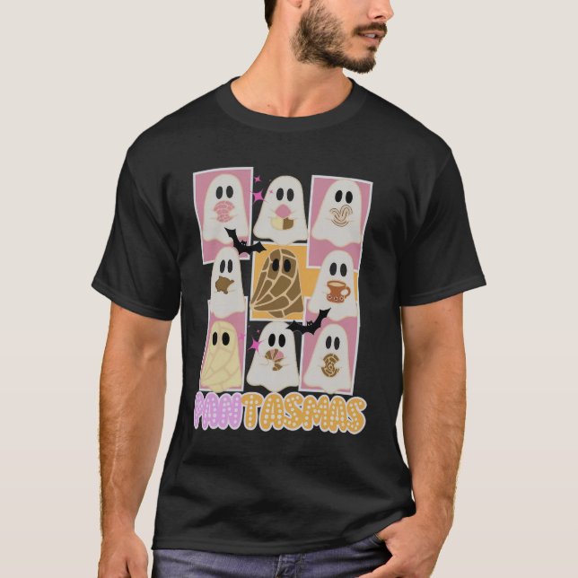 Camiseta Pantasmas Pan Dulce Fantasma Halloween Espanhol Me (Frente)