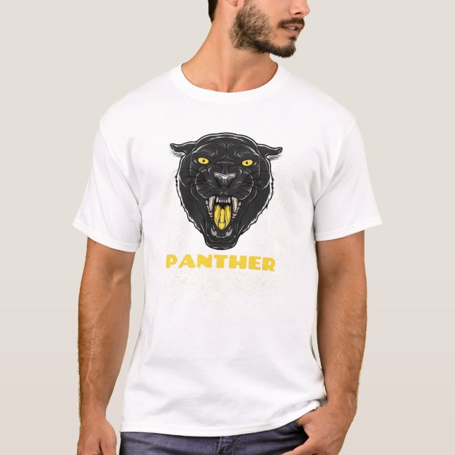 Camiseta Pantera Assustadora Negra (Frente)