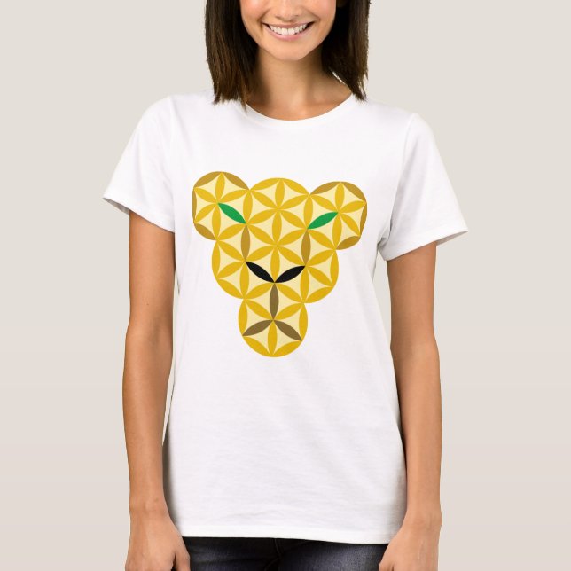 Camiseta Pantera Da Vida - Animais Sagrados. (Frente)