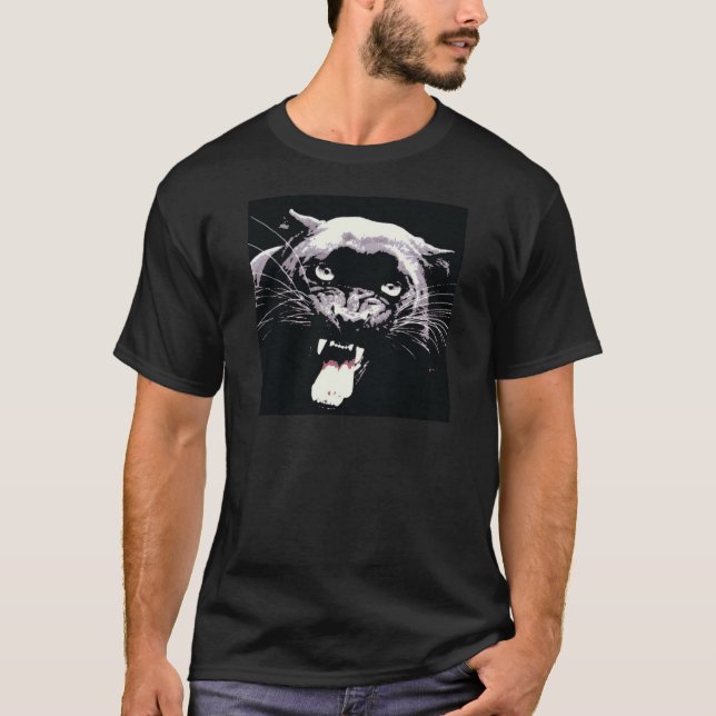 Camiseta Pantera Jaguar Preta (Frente)
