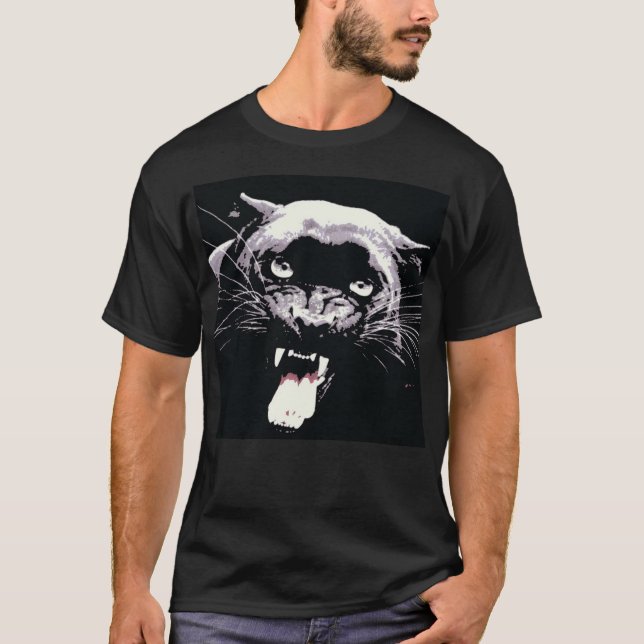 Camiseta Pantera Jaguar Preta (Frente)