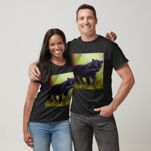 Camiseta Pantera Negra (10) Gato Selvagem