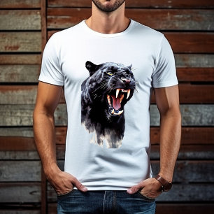 Camiseta Pantera Negra Grandes Presas Afiadas Dia dos Pais