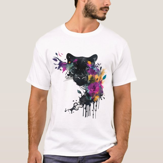 Camiseta Pantera Negra Kawaii (Frente)