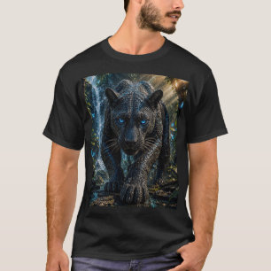 Camiseta Pantera Preta Mística – Micro Mosaico 3D