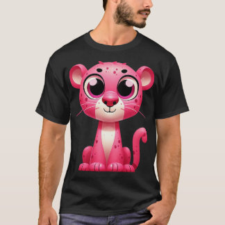 Camiseta Pantera rosa-branca
