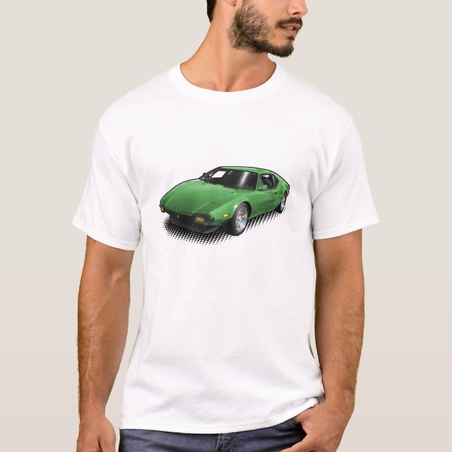 Camiseta Pantera verde no t-shirt branco (Frente)