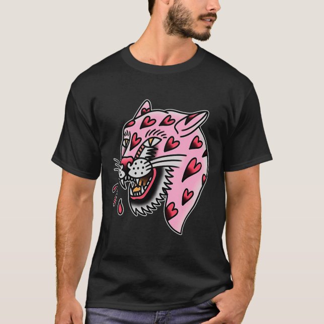 Camiseta Panther Nk X Heart Love Traditional Premium Tri-bl (Frente)