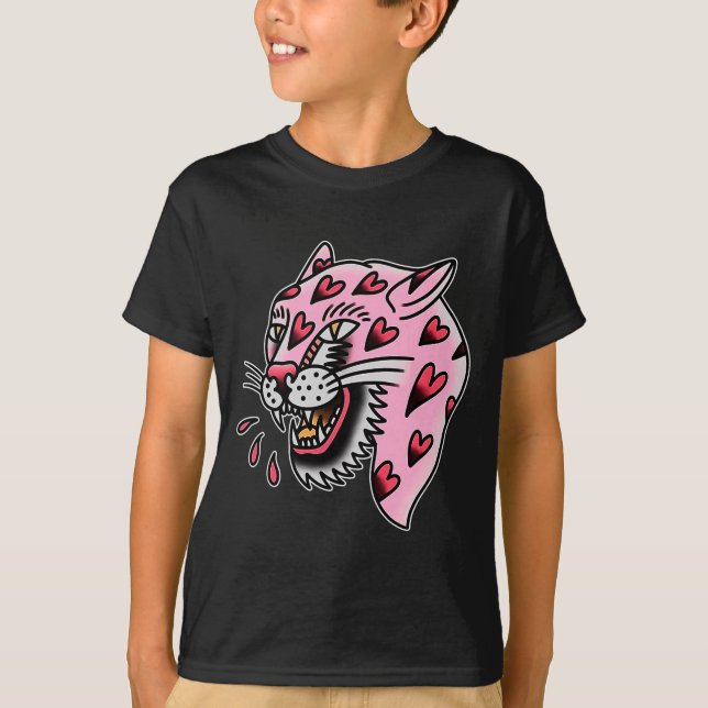 Camiseta Panther Nk X Heart Love Traditional Premium Tri-bl (Frente)