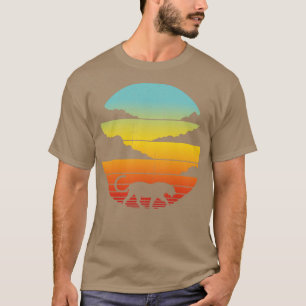Camiseta Panther Retro Sunset Vintage 60s 70s para Menina