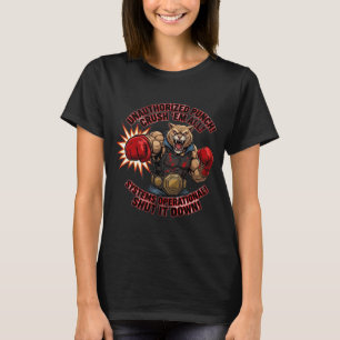 Camiseta Panther T-Shirt Punch Crush Em All Não Au
