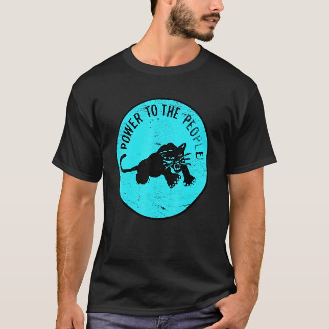 Camiseta Panthers Power To The Pessoas I Lembra Fred Ham (Frente)
