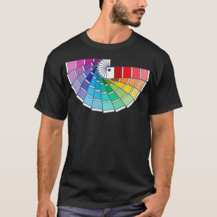 Camiseta Pantone Color chip apresenta livros