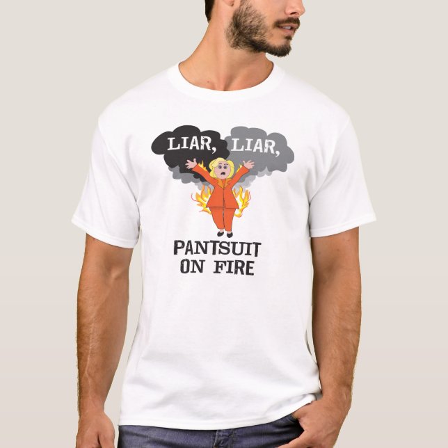 Camiseta Pantsuit no fogo (Frente)