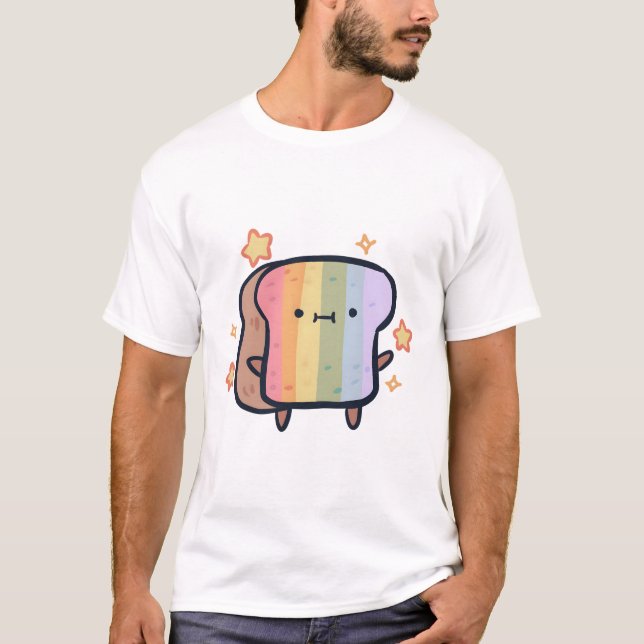 Camiseta Pão arco-íris Magia (Frente)