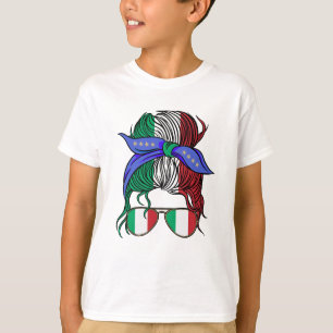 Camiseta Pão bagunçado com bandeira italiana