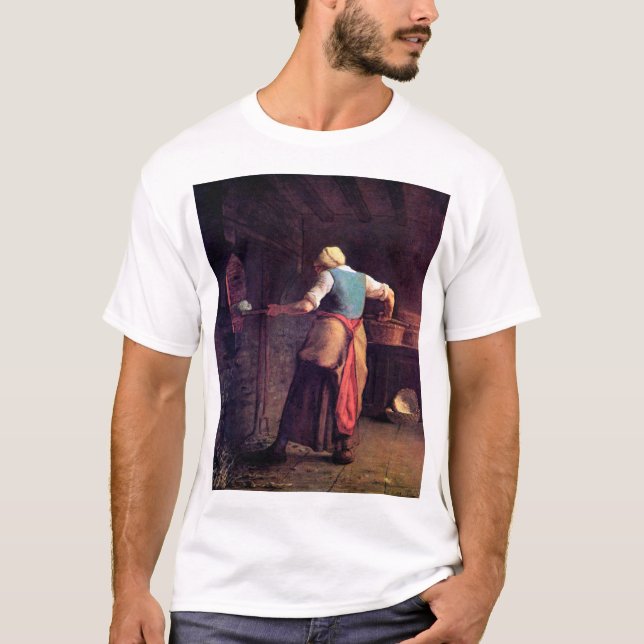 Camiseta Pão de cozedura, Jean-Francois Millet (Frente)