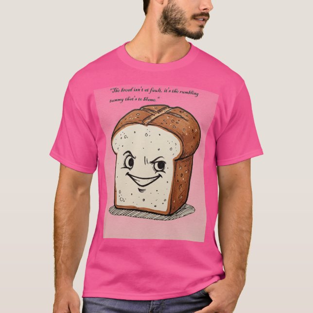 Camiseta Pão de Dodle Repleto - "Não Minha Culpa!" Mockup (Frente)