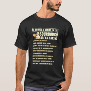 Camiseta Pão de Fermento Natural Assado Foodie Pão Caseiro