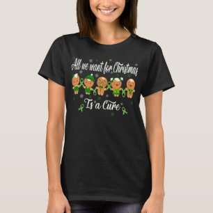 Camiseta Pão de Gengala Desejo de Natal para um Câncer de f