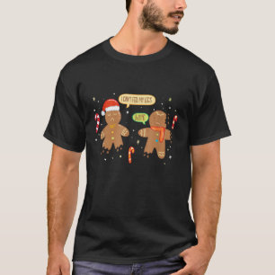 Camiseta Pão de Gengala Engraçado Homem Bonito Cookie Gin