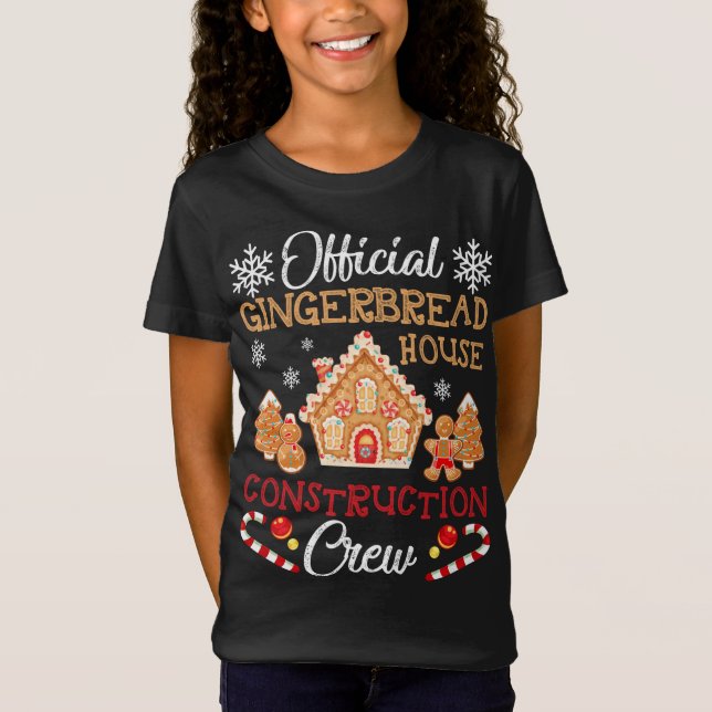 Camiseta Pão de Gengala Oficial da Construção da Tripulação (Frente)