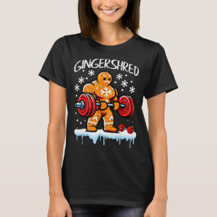 Camiseta Pão de gengibre engraçado de Natal Gingershred Gin