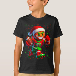 Camiseta Pão de gengibre engraçado floco de neve futebol Na