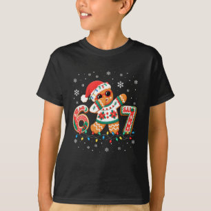 Camiseta Pão de gengibre engraçado seis sete 67 Dabbing Nat