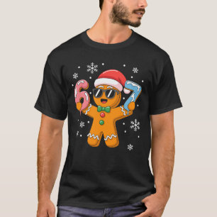 Camiseta Pão de gengibre engraçado seis sete 67 sorvete got