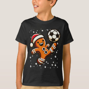 Camiseta Pão de gengibre joga futebol chute de bicicleta, N
