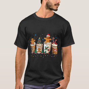 Camiseta Pão de gengibre Natal Café Fofo Doce Inverno Hol