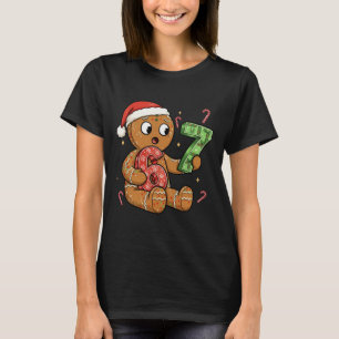 Camiseta Pão de gengibre Seis Sete 67 Meme 6 7 Natal engraç