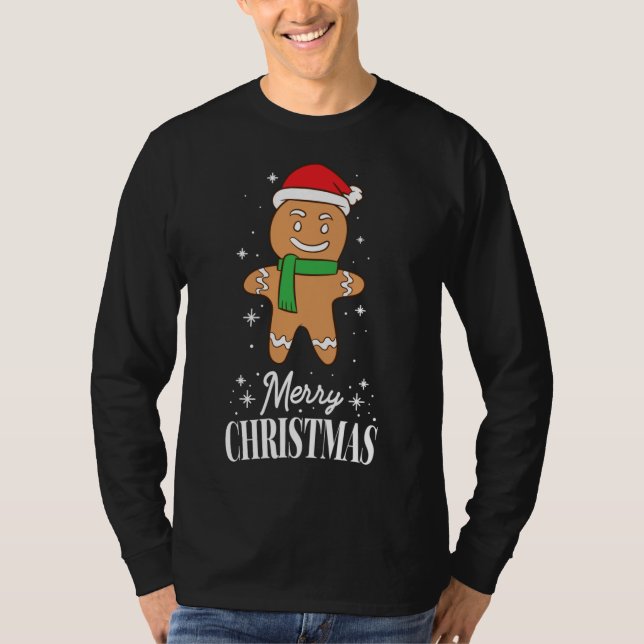 Camiseta Pão de Gingerpão de Natal (Frente)