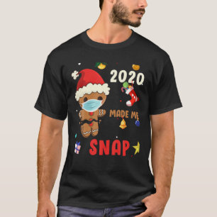 Camiseta Pão de Gingerpão Snap Cookie Man Rosto Máscara