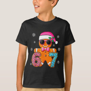 Camiseta Pão de Mel Seis Sete 67 Meme 6 7 Natal Engraçado
