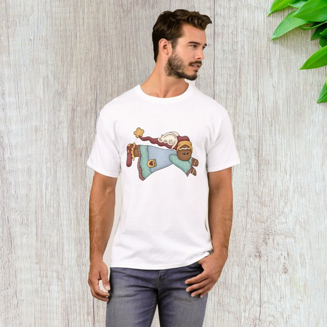 Camiseta Pão de Natal Angel (Criador carregado)