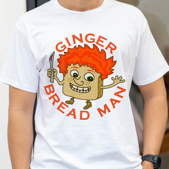 Camiseta Pão de Natal Engraçado Ginger (Criador carregado)