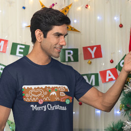 Camiseta Pão-de-Pão-Pão RV Classe C Gráfico de Natal