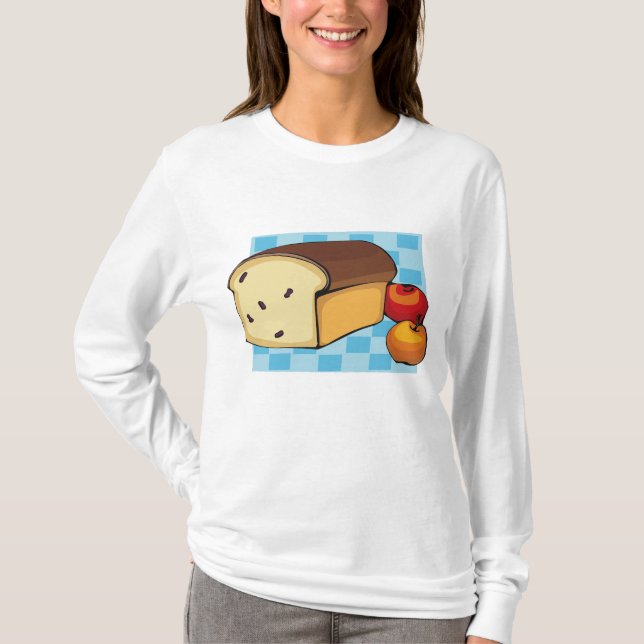 Camiseta Pão de Passas e Maçãs Vermelhas (Frente)