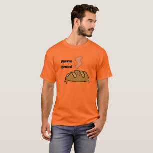 Camiseta Pão Fresco Ilustração de Padaria Fofa Amante do