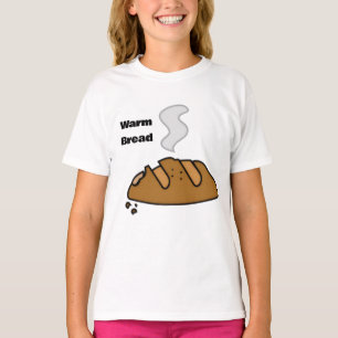 Camiseta Pão Fresco Ilustração de Padaria Fofa Amante do
