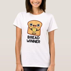 Camiseta Pão ganhador Engraçado Comida