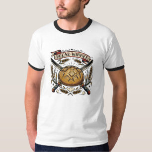 Camiseta Pão Ganhador Tatuagem Flash Sourdough Engraçado Pa