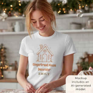 Camiseta Pão Gingerpão Casa Decoradora Nome Natal