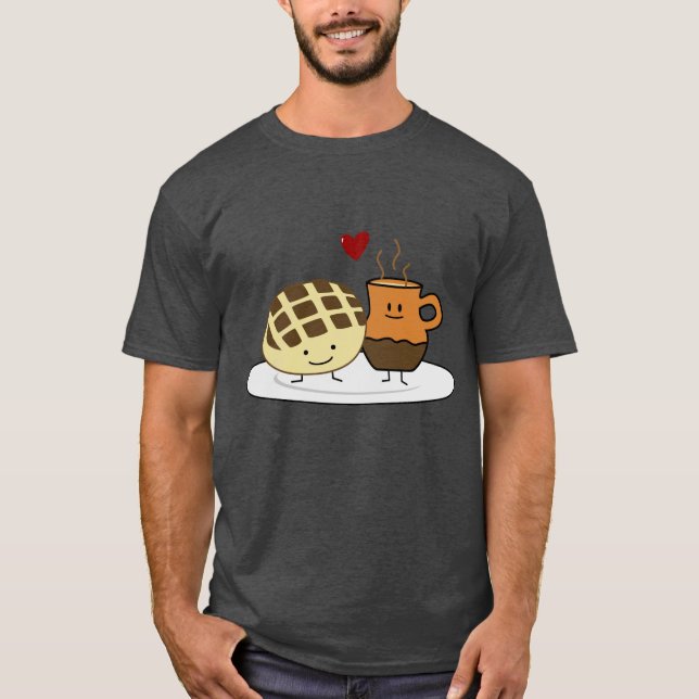 Camiseta Pão-quente doce Panela seca Concha mexicana (Frente)