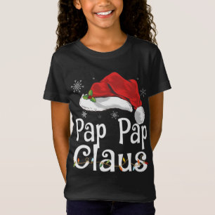 Camiseta Pap Claus Papais noeis Engraçado Natal Pajama Matc
