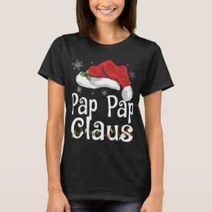 Camiseta Pap Claus Papais noeis Engraçado Natal Pajama Matc